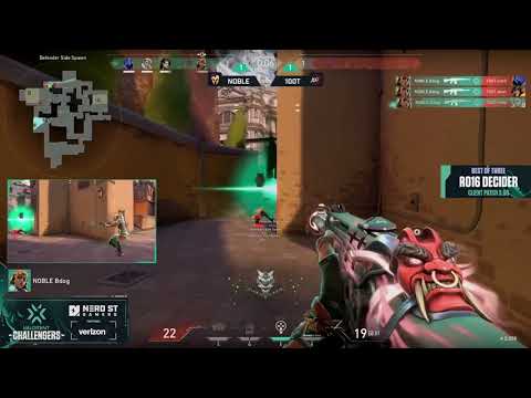 NOBLE Bdog triple kill lineup | 100T vs NOBLE  VCT Stage 3: NA Challengers 1 - Open Qualifier