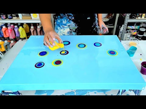 Soft & Beautiful Floral Balloon Dip - Creating Art With a Balloon - Abstract Acrylic Pouring