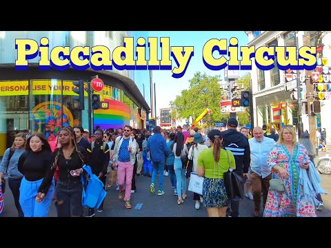 London Summer PICCADILLY CIRCUS ☀️ Central London Walking Tour 🇬🇧 [4K]