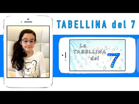 La tabellina del 7 - tabellina del sette - canzoni per bambini -  Sofia Del Baldo