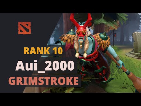 Aui_2000 (Rank 10) plays Grimstroke Dota 2 Full Game