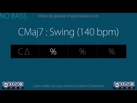 CMaj7 (swing 140 bpm) - NO BASS