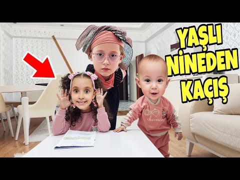 OH NO!! AN OLD GRANDMA HAS BROKEN INTO OUR HOUSE!! LET'S WATCH HER SECRETLY!! BAHAR, BANU, ALYA, ...