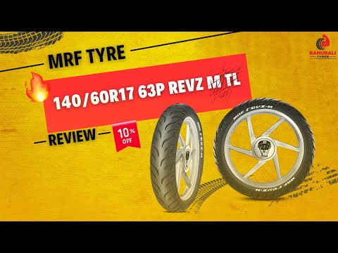 MRF REVZ M 140/60R17 63P  TubelessTyre Review I Bahubali Tyres