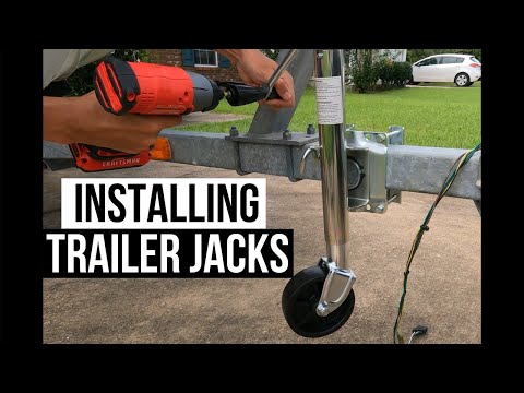 HOW TO Mount A New TRAILER JACK | Quick Installation Guide - Boat Trailer