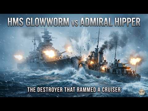 HMS Glowworm vs Admiral Hipper – The Destroyer That Rammed a Cruiser (1940) | WW2 Military History