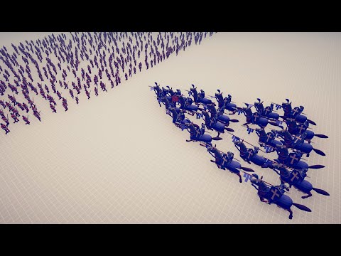 CAVALRY CHARGE FORMATION vs ARMY OF UNITS - Totally Accurate Battle Simulator TABS
