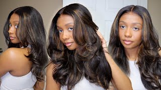 THE PERFECT HIGHLIGHT LAYERED WIG 😍 | Super Easy Wig Install | Ft. Jessie’s Wig