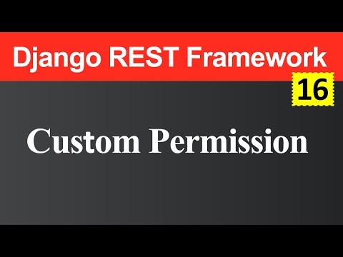 Custom Permission in Django REST Framework Hindi