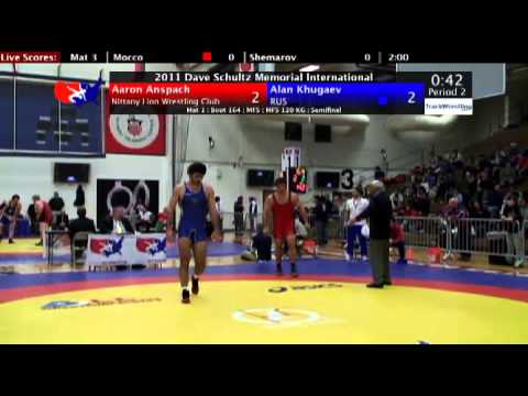 Schultz Freestyle 120kg Semifinal Aaron Anspach (NLWC) vs. Alan Khugaev (RUS)