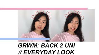 back 2 uni | everyday look for monolids //
