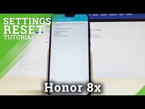 Honor 8x Reset Settings / Restore Default EMUI Settings