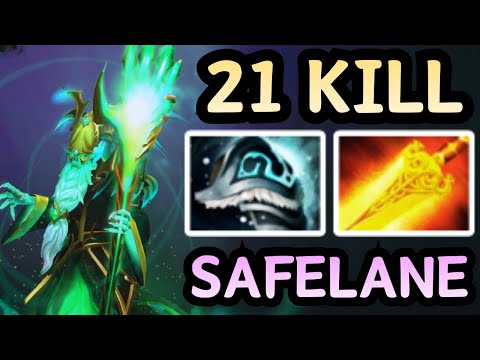 🔥 SAFELANE CARRY ?!?! UNSTOPPABLE NECROPHOS 21 KILL | DOTA 2 🔥