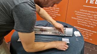 Röhrentausch/Lampentausch Infrarotheizstrahler am Beispiel des Trotec IR2050