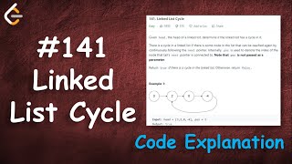 YouTube video 'Linked List Cycle | Live Coding with Explanation | Leetcode #141'