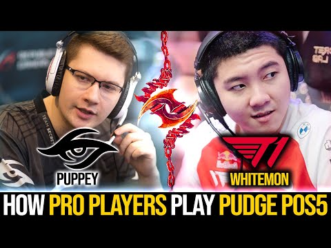 How To Pudge Pos5!!! 8K+ AVG MMR - Secret.Puppey [Game1] & T1.Whitemon [Game2] | Pudge Official