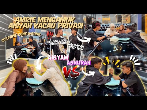 SURPRISE GONE WRONG❗️AMRIE & NUAR G4DUH❗️