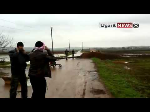 استهداف حاجز الغربال التابع لقوات النظام بقاذف بي 9 من قبل لواء النصر في مدينة حماة في محافظة حماة