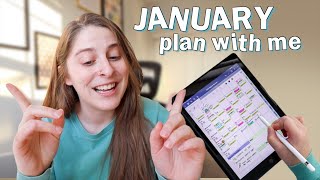 What I Was Up To While I Was I Was On My Break | January 2022 Plan With Me  | Digital Plan With Me