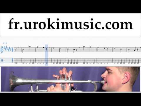 Comment Jouer de la Trompette David Guetta, Justin Bieber - 2U Tab Tablature Partie#1 Exerce um-i829