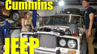 Cummins swap Jeep Wagoneer! In the shop with Emily EP 34