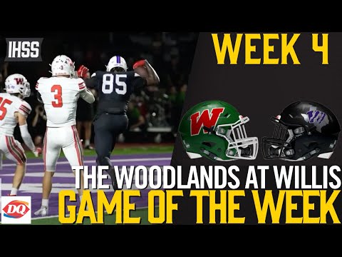 Epic 13-6A Football Clash: The Woodlands vs Willis Highlights