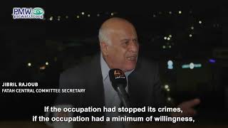 Jibril Rajoub blaming Israel for Oct. 7