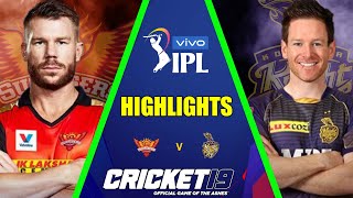 Sunrisers Hyderabad vs Kolkata Knight Riders || SRH vs KKR || IPL 2021 highlights || Cricket 19