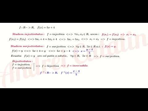 Funcții injective, surjective, bijective