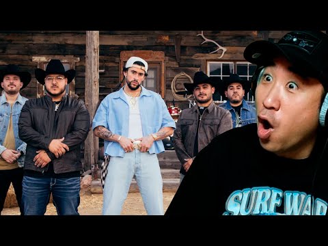 Crazy Korean reacts to Grupo Frontera, Bad Bunny 🔥😱 a x100to