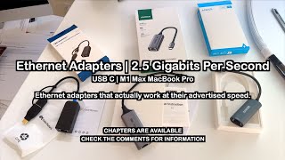 Ethernet Adapters | 2.5 Gigabits Per Second | M1 Max