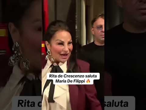 Rita De Crescenzo bids farewell to Maria De Filippi.