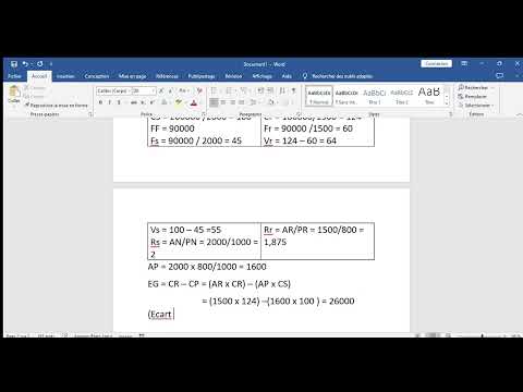 contrôle de gestion I CAE traitement des charges indirectes
