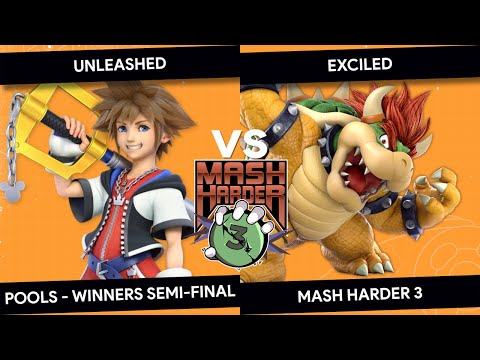 MASH HARDER 3 - Unleashed (Sora) vs Exciled (Bowser) - Pools Winners Semis