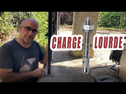 GOUJON D'ANCRAGE pour charge lourde.  Fixation charge lourde dans du béton au sol au mur ou plafond.