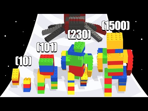 BRICK RUNNER - Level Up Brick Stack, Evolution Gameplay (All Levels)