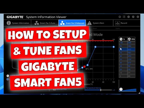 How To Setup & Tune PC Fans For Gigabyte Motherboards With Aorus SIV APP In Windows