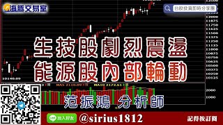 【海豚交易室】#范振鴻 0723，生技股劇烈震盪、能源股內部輪動 (圖)
