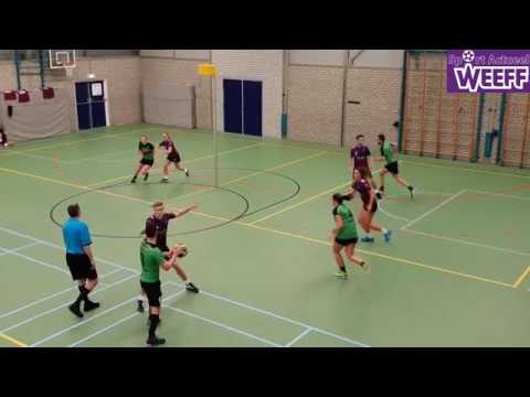 2019-01-26 Zaalkorfbal, 2e klasse, ADOS-Refleks, hele wedstrijd, Full HD