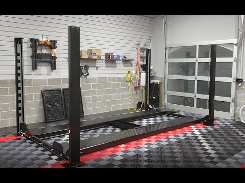 Install a Tuxedo 4 Post Lift By Yourself - Beware - Lonnnnng Video!