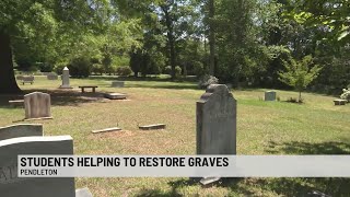 Clemson students preserve history through gravestone restoration