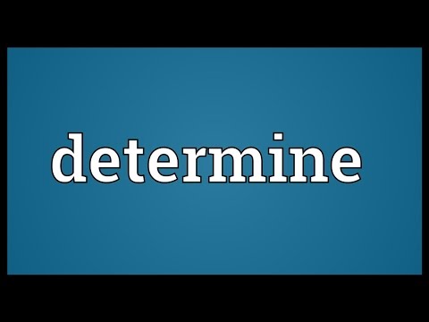 Determine Meaning
