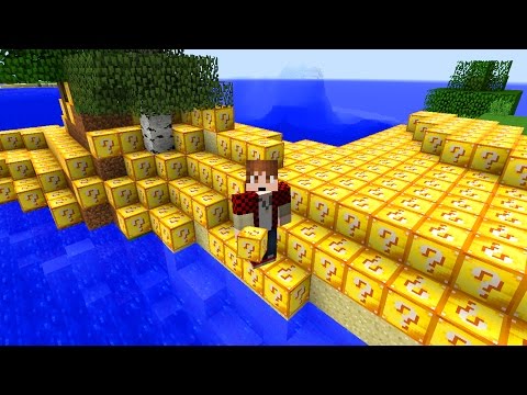 LUCKY BLOCKS ISLAND ROULETTE CHALLENGE - MINECRAFT MODDED MINI-GAME!