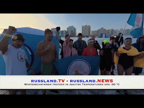 Winterschwimmer trotzen in Jakutsk Temperaturen von  -30 °C