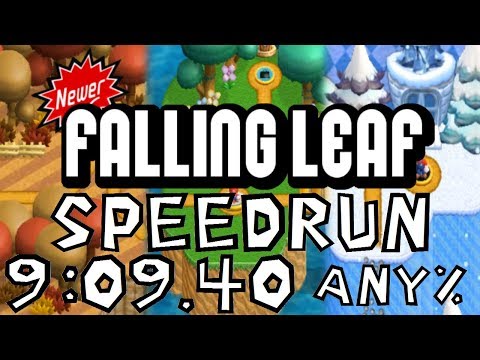 Newer: Falling Leaf | Any% | Speedrun | Single-segment | in 9:09.40