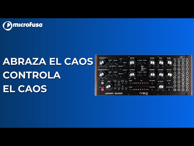 Vídeo relacionado con MOOG Labyrinth - Sintetizador analógico generativo paralelo semimodular con secuenciador dual, osciladores duales, wavefolder VC, filtro VC, patch bay