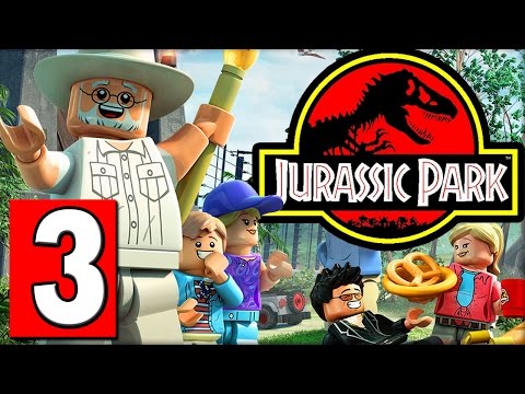LEGO JURASSIC WORLD Walkthrough Part 3 LEVEL PARK SHUTDOWN PS4 XBOX PC