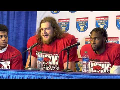 Arkansas Players Postgame Press Conference: Arkansas 55, Kansas 53
