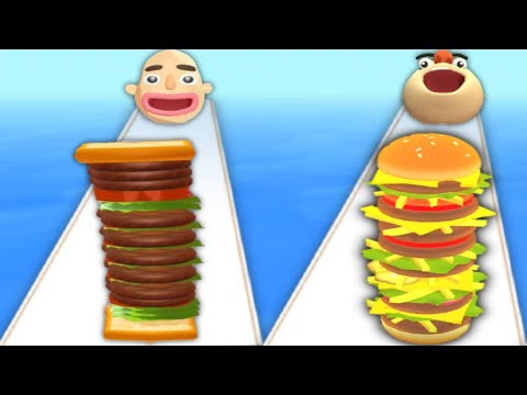 Sandwich Runner vs Burger Rush Gameplay All levels 2022 ( android / ios )