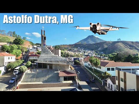 Astolfo Dutra, MG, vista do alto. Imagens aéreas com drone DJI Mini 3. 